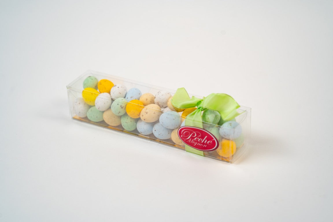 Boite de Mini Œufs de Pâques au Chocolat au Lait Enrobés de Sucre