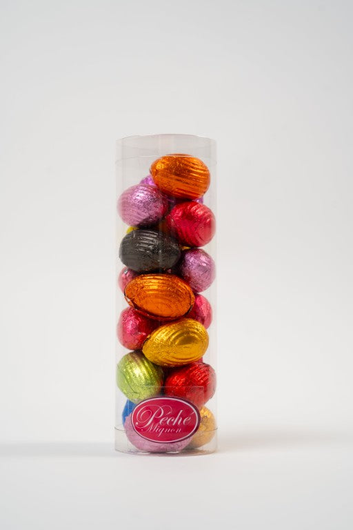 Boîte d’œufs en chocolat assortis Péché Mignon, sélection prestige de Pâques.
