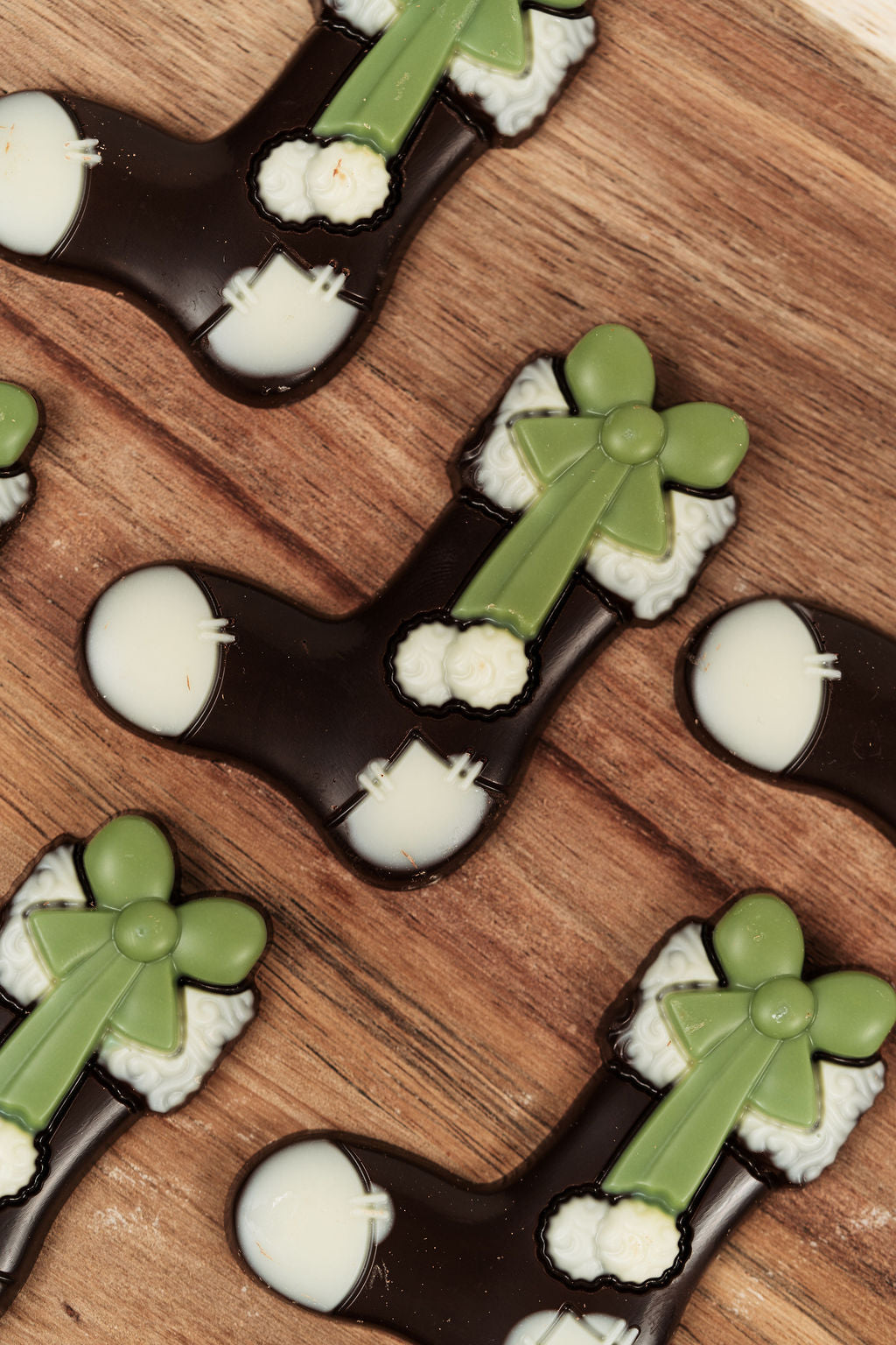 Chaussettes de Noel en Chocolat Noir