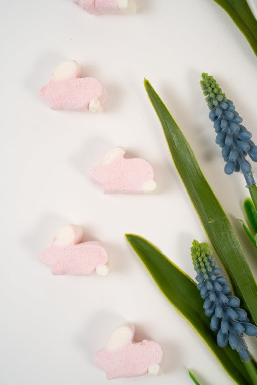 Guimauves Lapins de Pâques Jaunes et Roses — Douceur Moelleuse