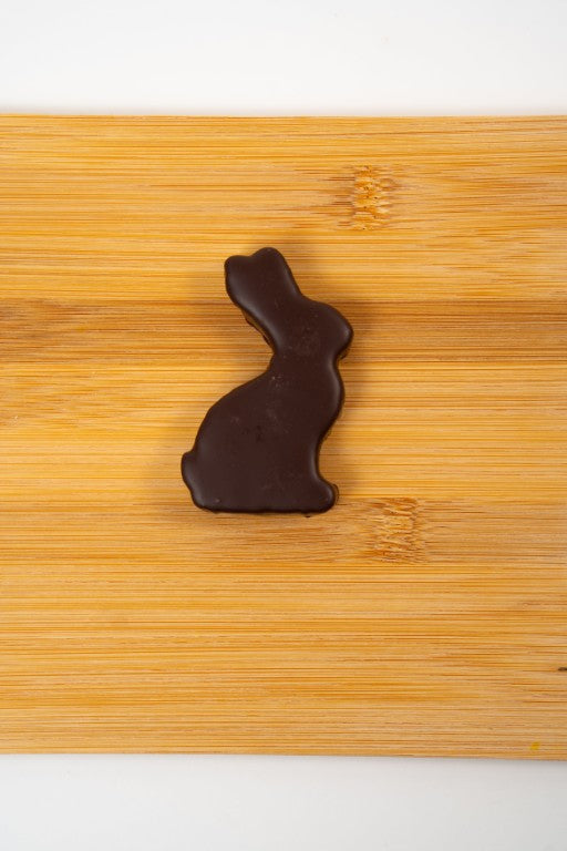 Lapin Marshmallow Enrobe de Chocolat Noir