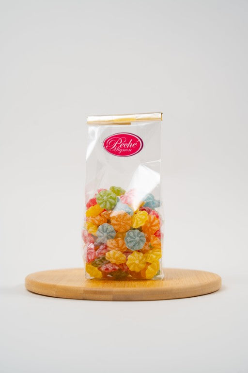 assortiment de bonbons colorés aux arômes naturels