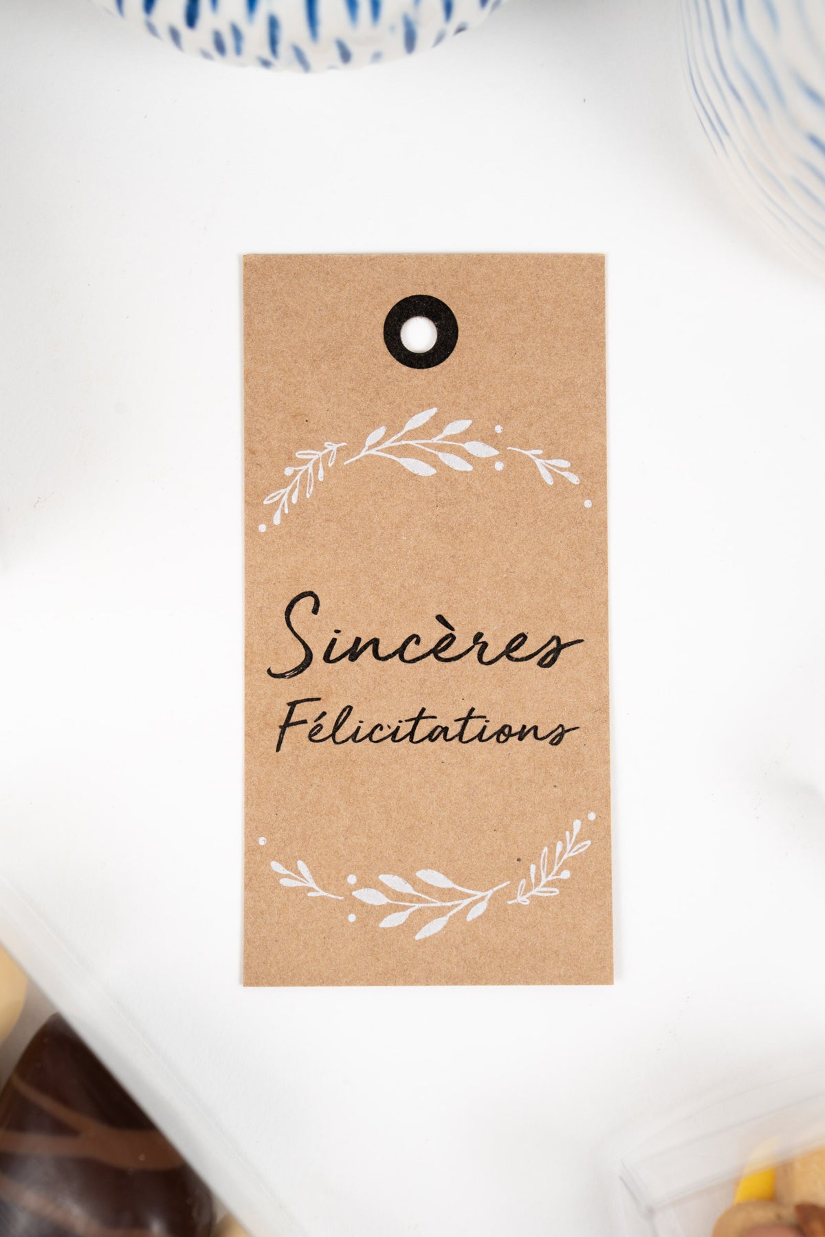 Carte de vœux Sincères félicitations Péché Mignon pour attention gourmande.