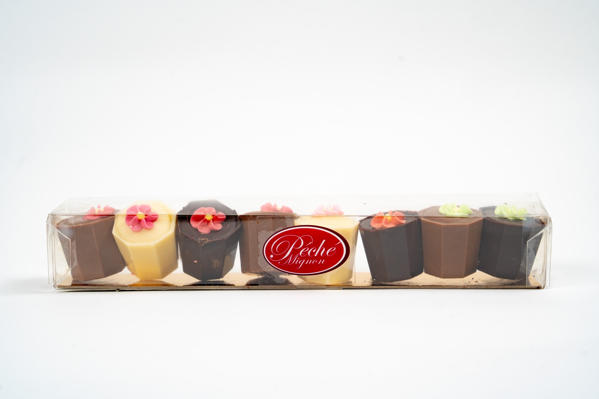 Cofre de chocolates belgas TréZor con leche, negros y blancos
