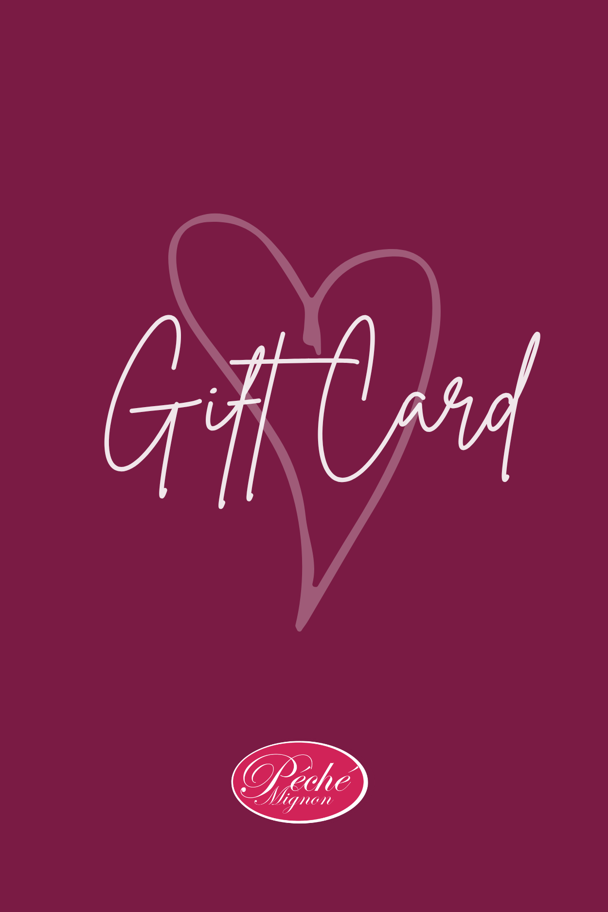 Carte cadeau Péché Mignon pour offrir une sélection gourmande au choix.