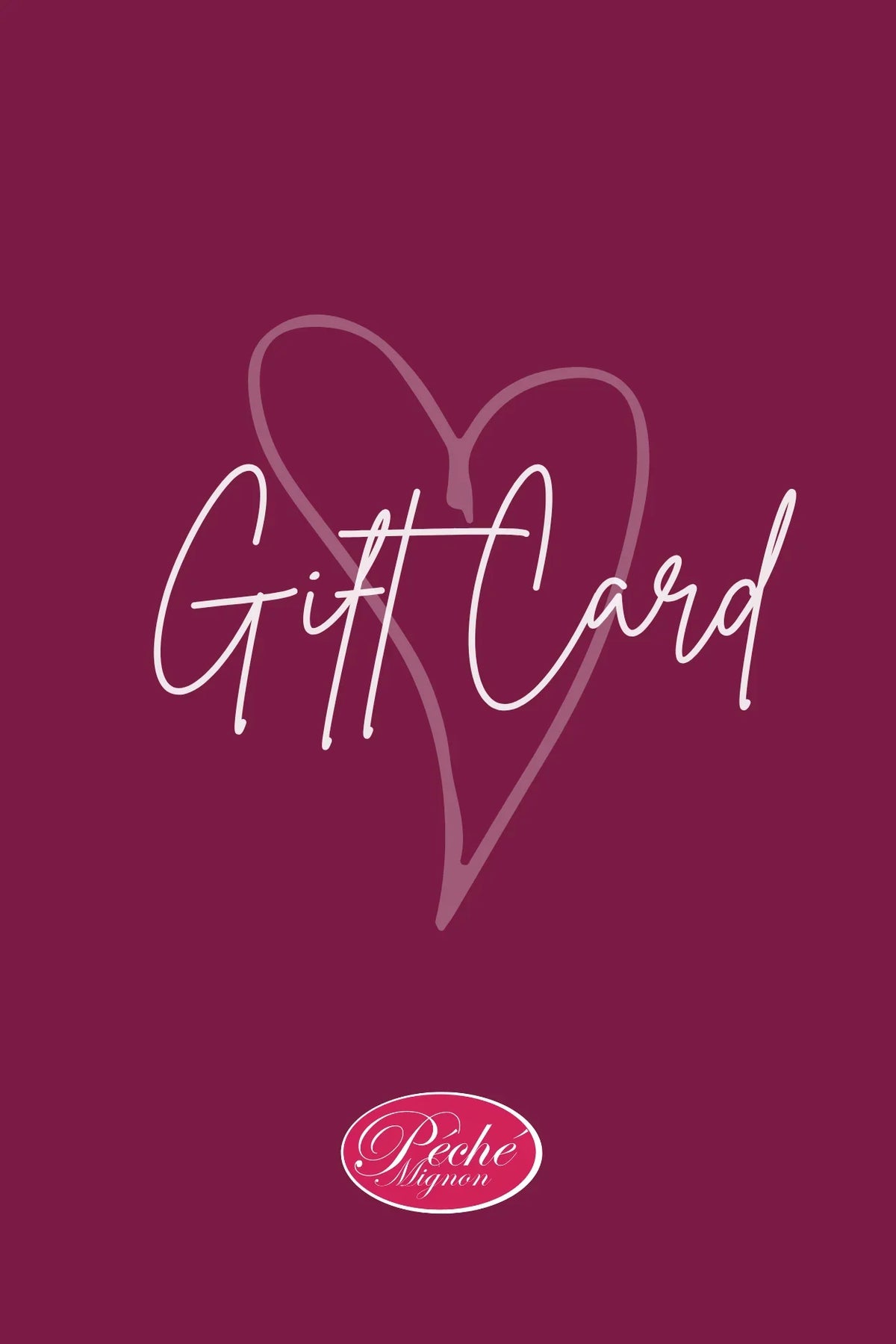 Carte cadeau Péché Mignon pour offrir une sélection gourmande au choix.