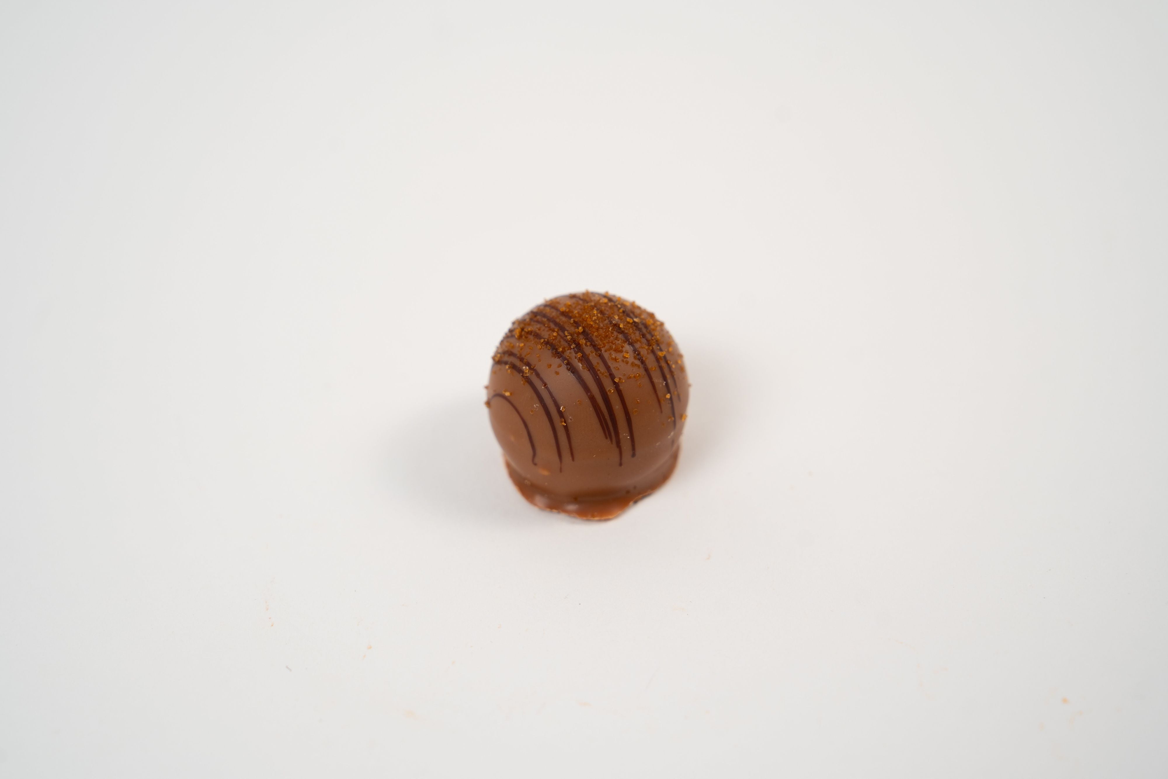 Creamy salted caramel chocolate praline