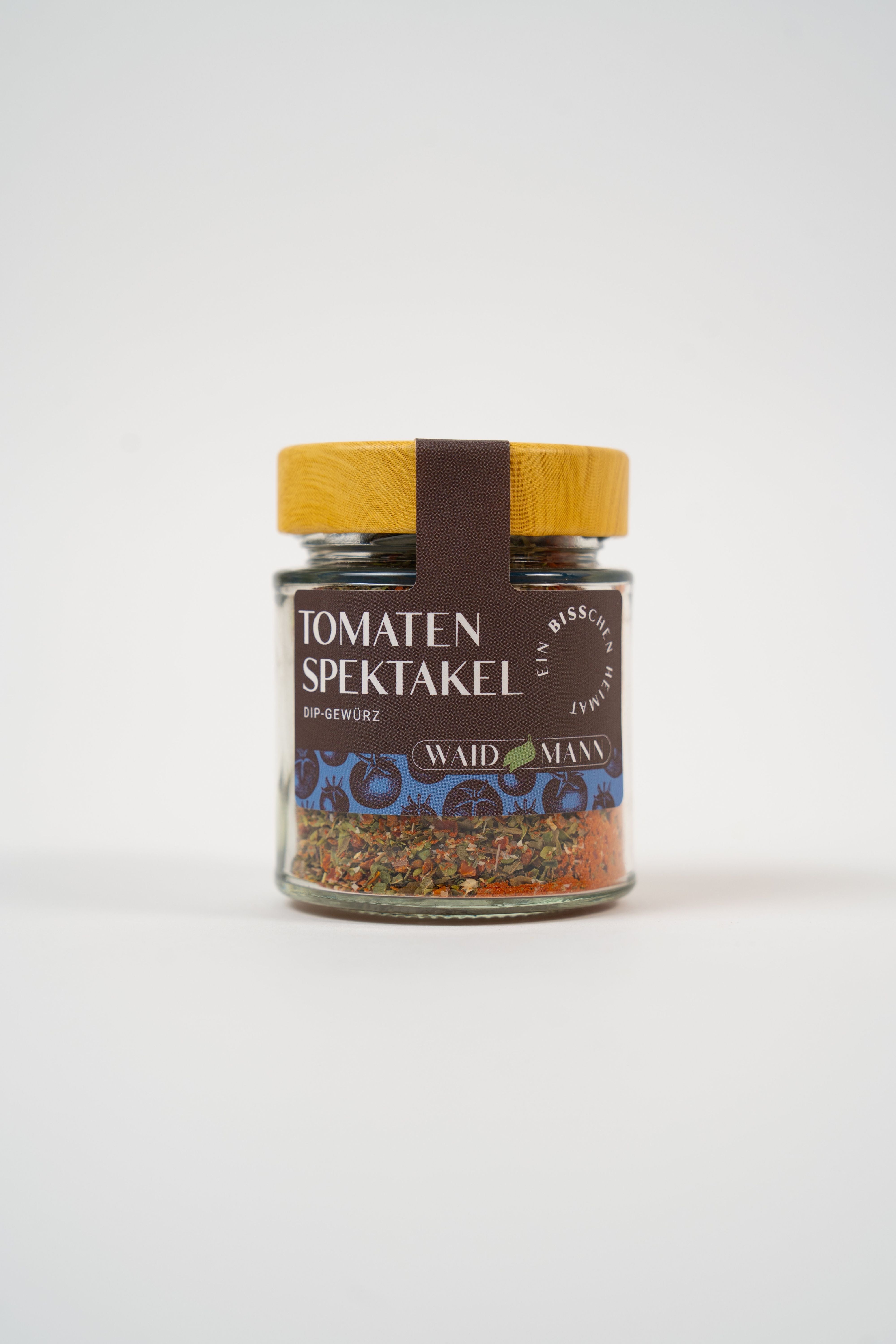 Sachet de mélange d'épices dip tomate aux herbes méditerranéennes, produit vegan.