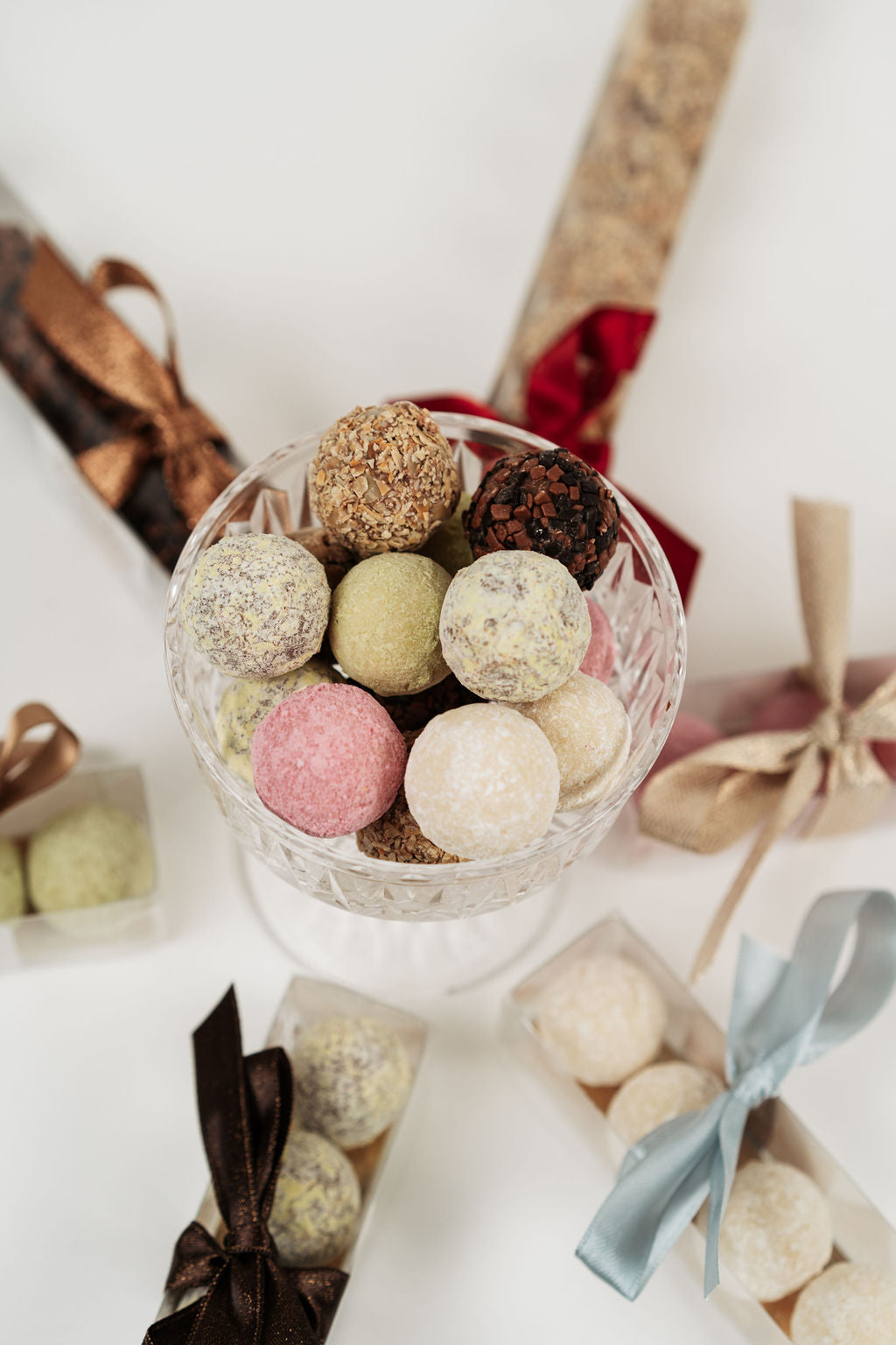 Truffes à l’advocaat Péché Mignon, chocolats fondants en assortiment.