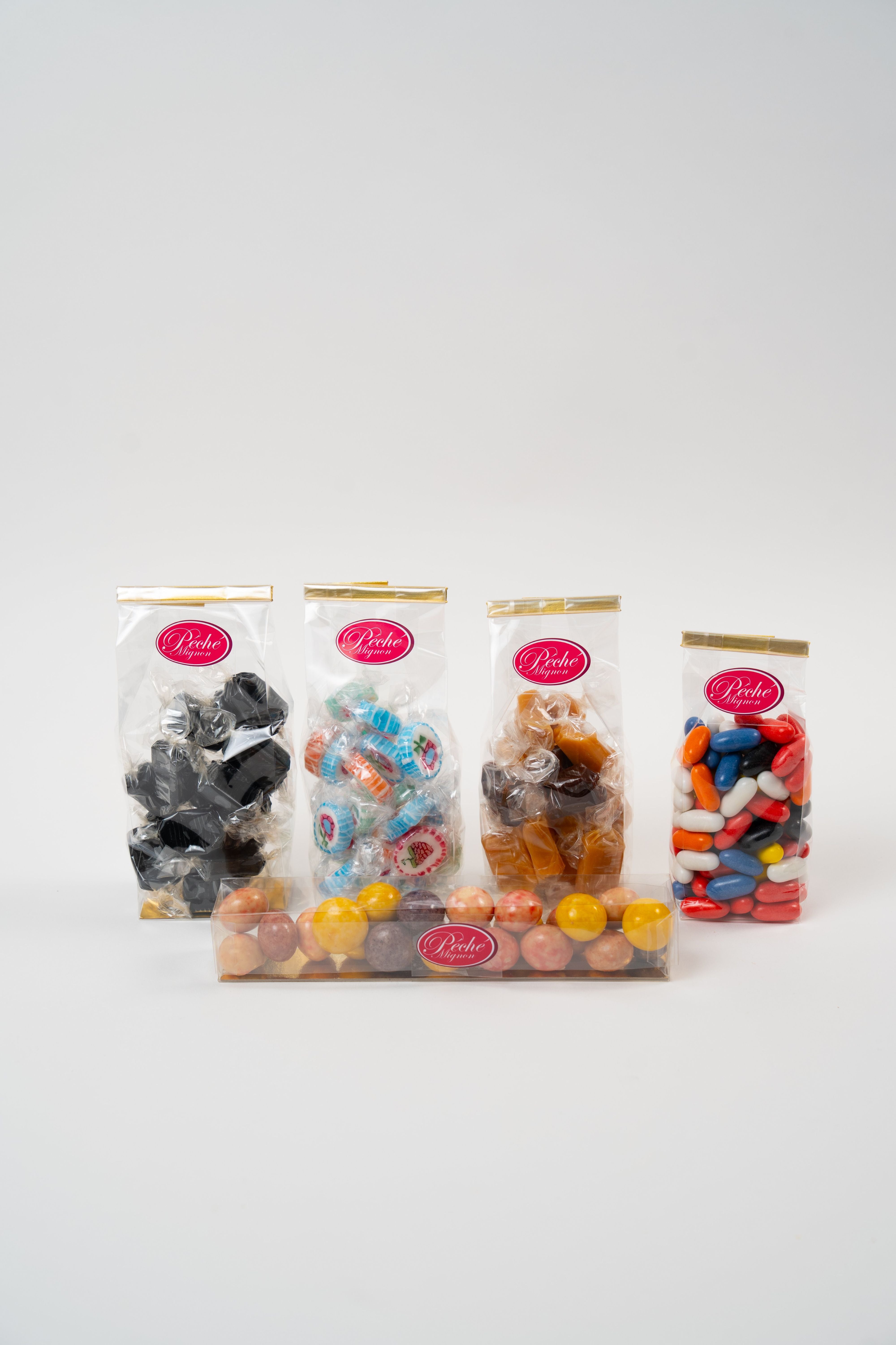 Taste of Denmark sweet selection with Danish liquorice candies caramel and chocolate eggs