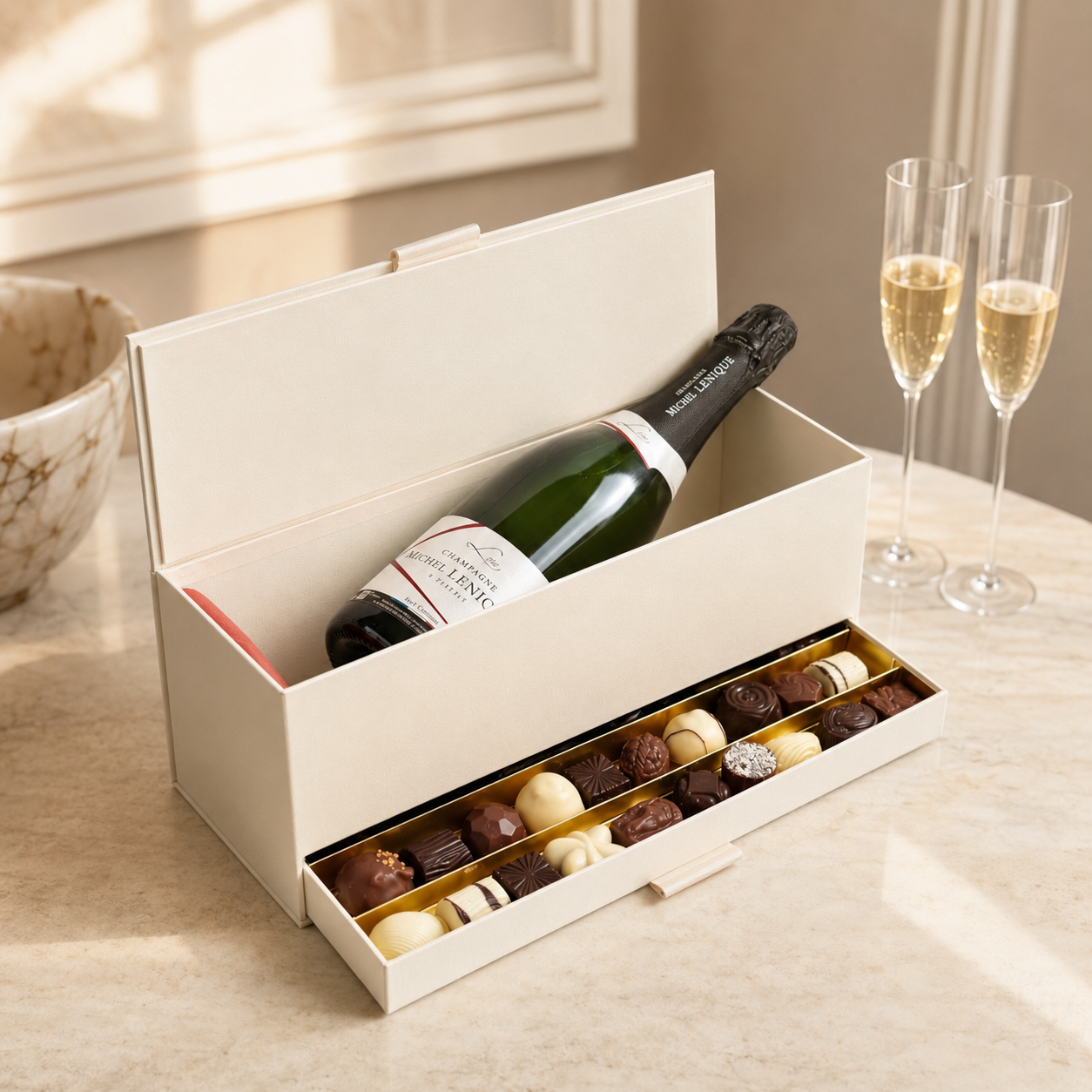 Coffret gourmand élégant à offrir à un papa pour la Fête des Pères