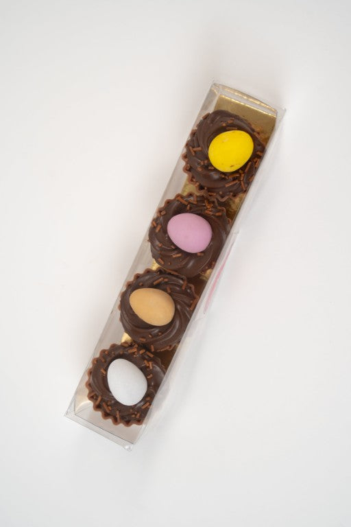 Boite de Cupcakes Nid d'Oiseau — Chocolat au Lait & Ganache Onctueuse