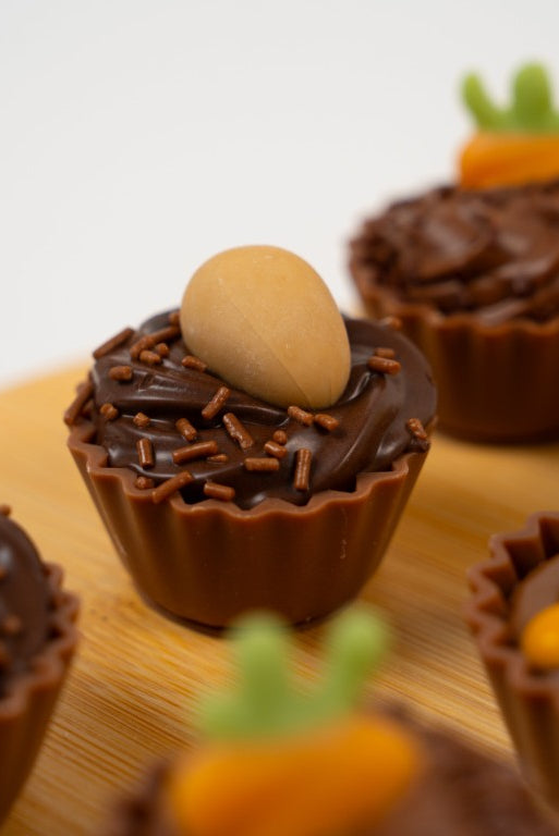 Cupcake_Nid_d_Oiseau_Chocolat_au_Lait_Ganache_Onctueuse_