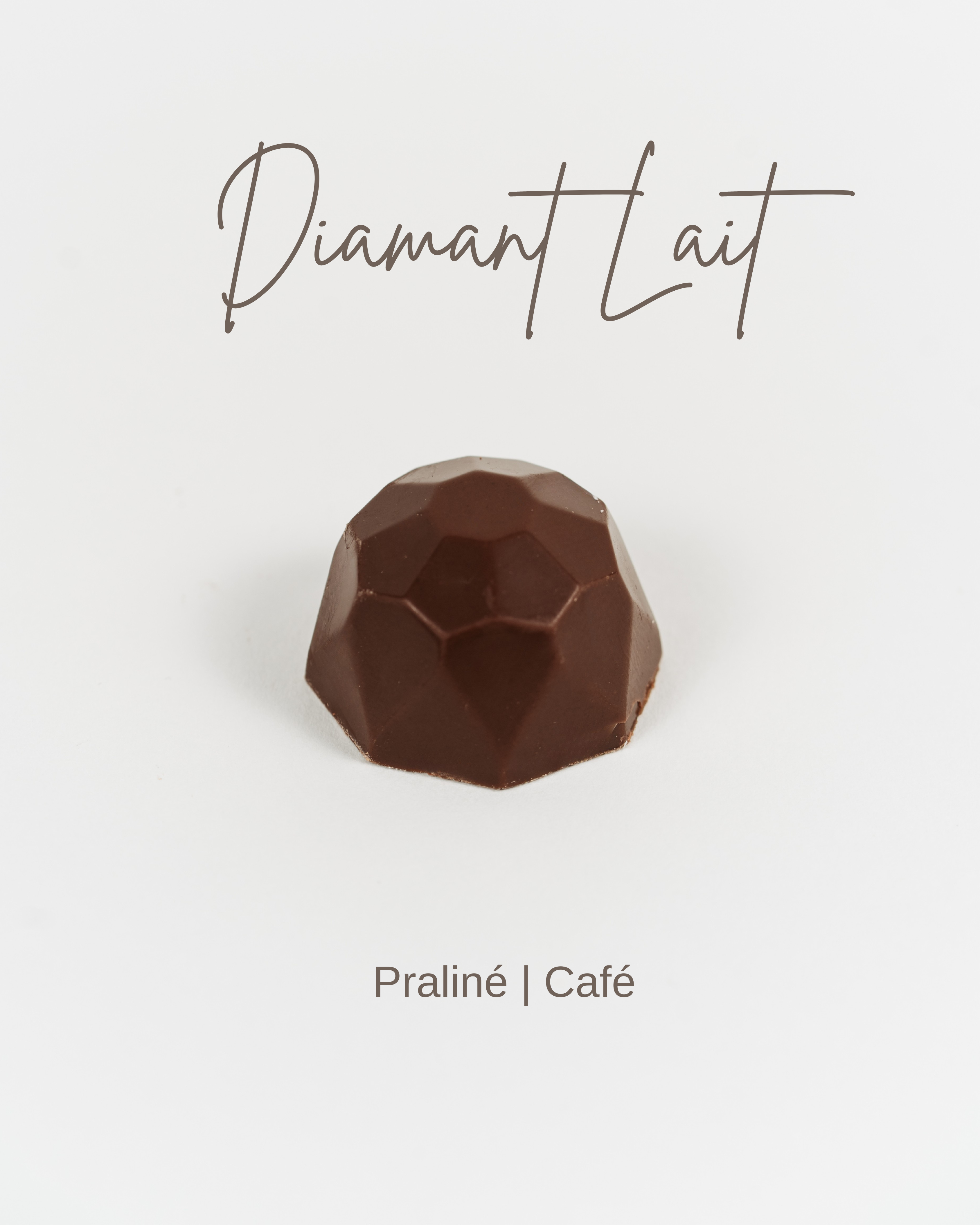 Diamant Lait Praliné Café - Praline Artisanale