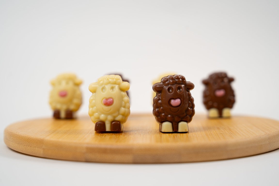 Mouton Lammy — Chocolat au Lait & Blanc Décoré Assortiment