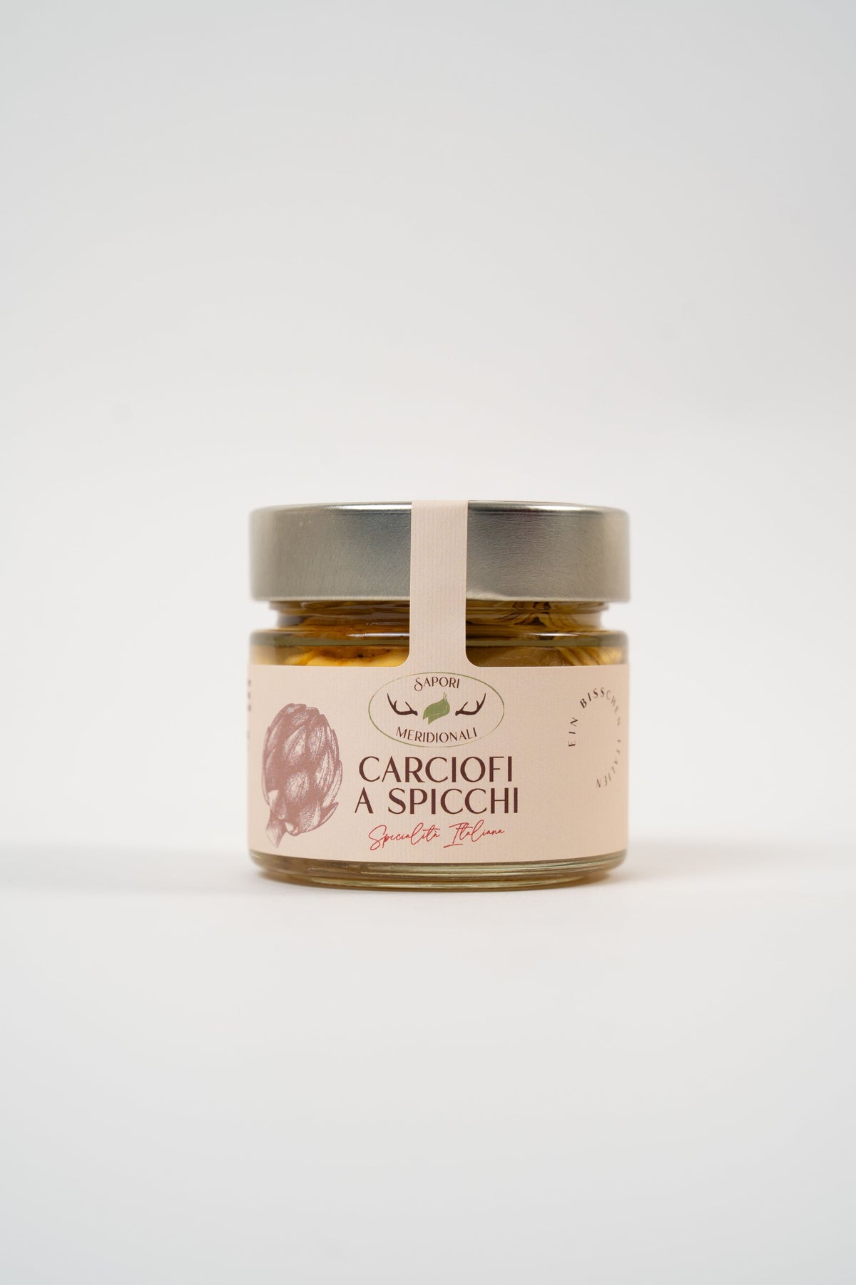 Bocal d’artichauts en quartiers à l’italienne Carciofi a Spicchi
