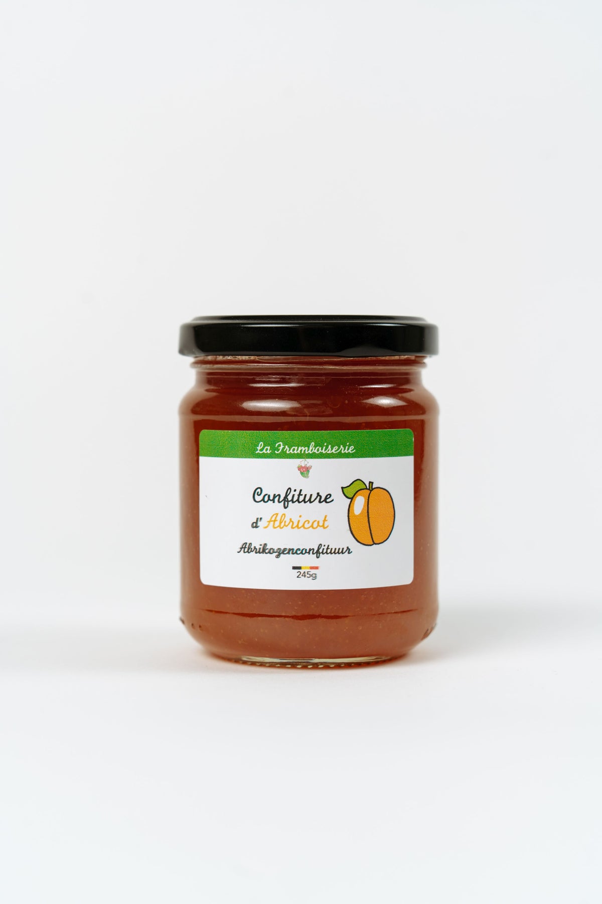 Confiture d’abricot artisanale en pot texture fruitée naturelle