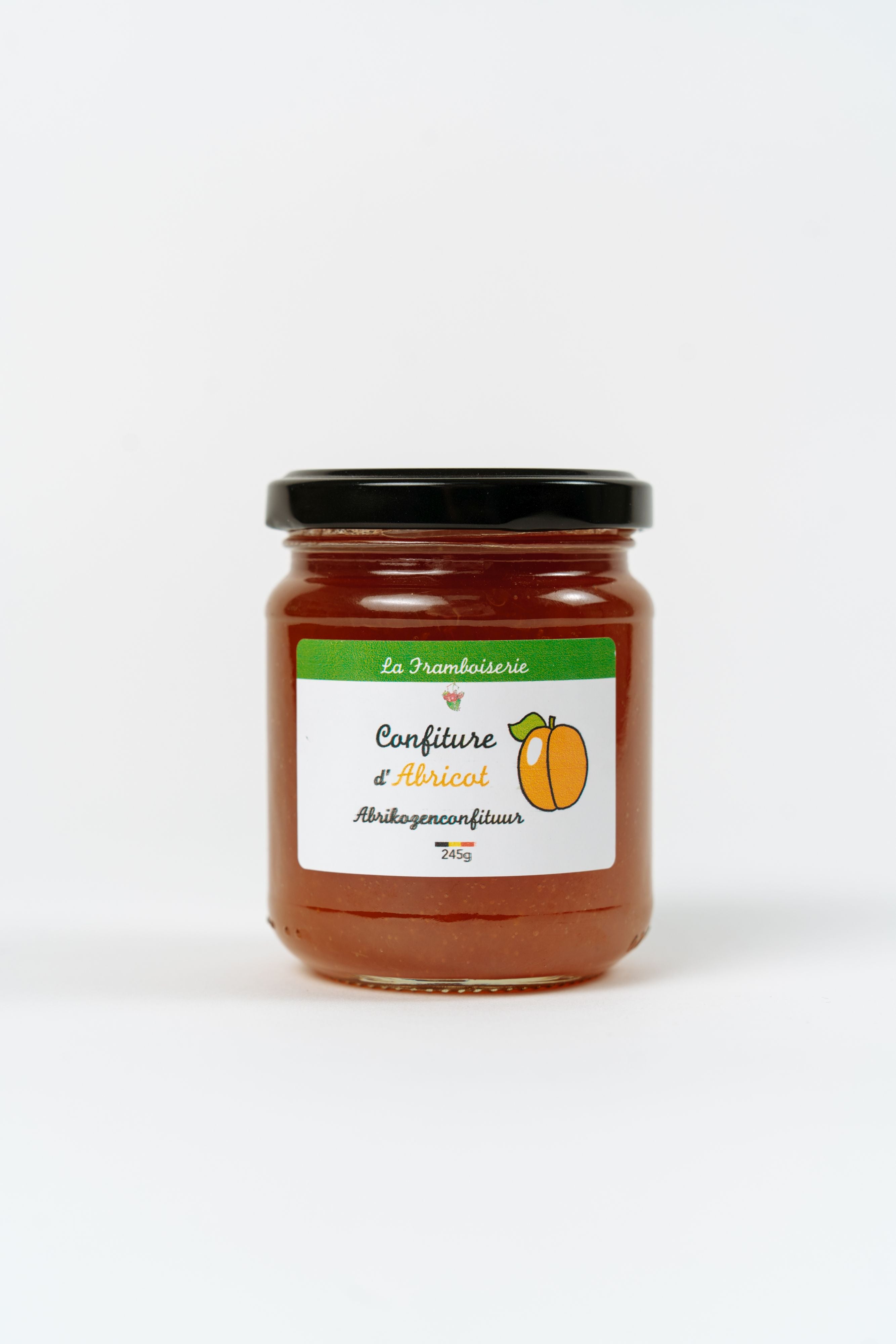 Confiture d’abricot artisanale en pot texture fruitée naturelle