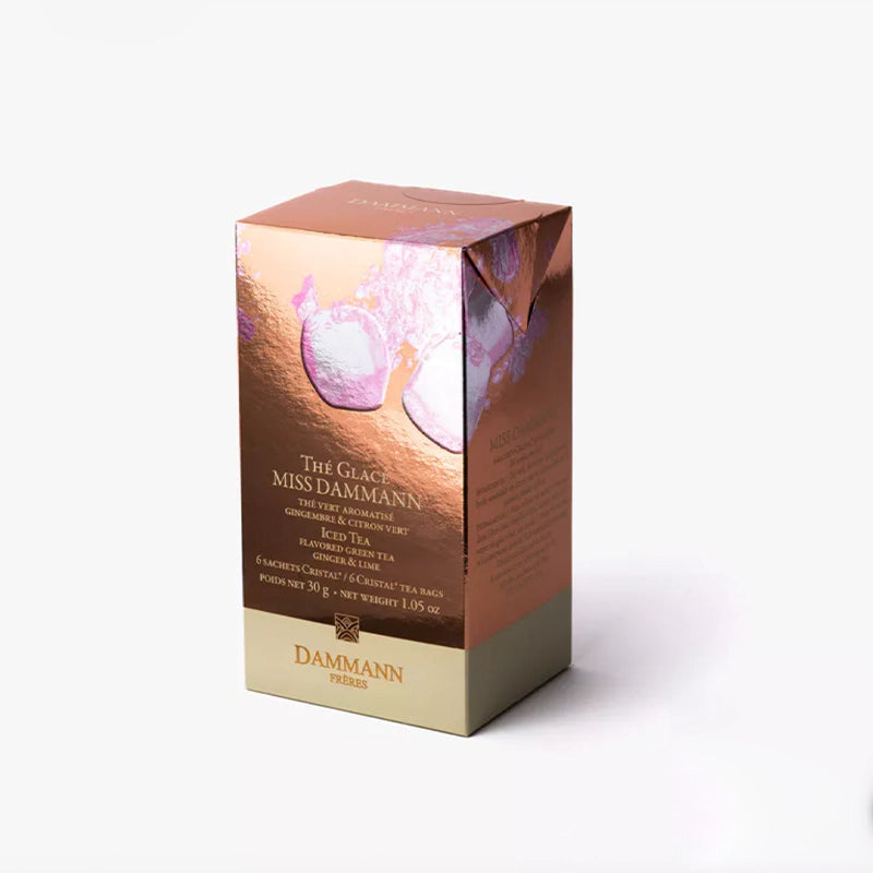 Dammann Frères Thé Glacé Miss Dammann 6 sachets Cristal tea box