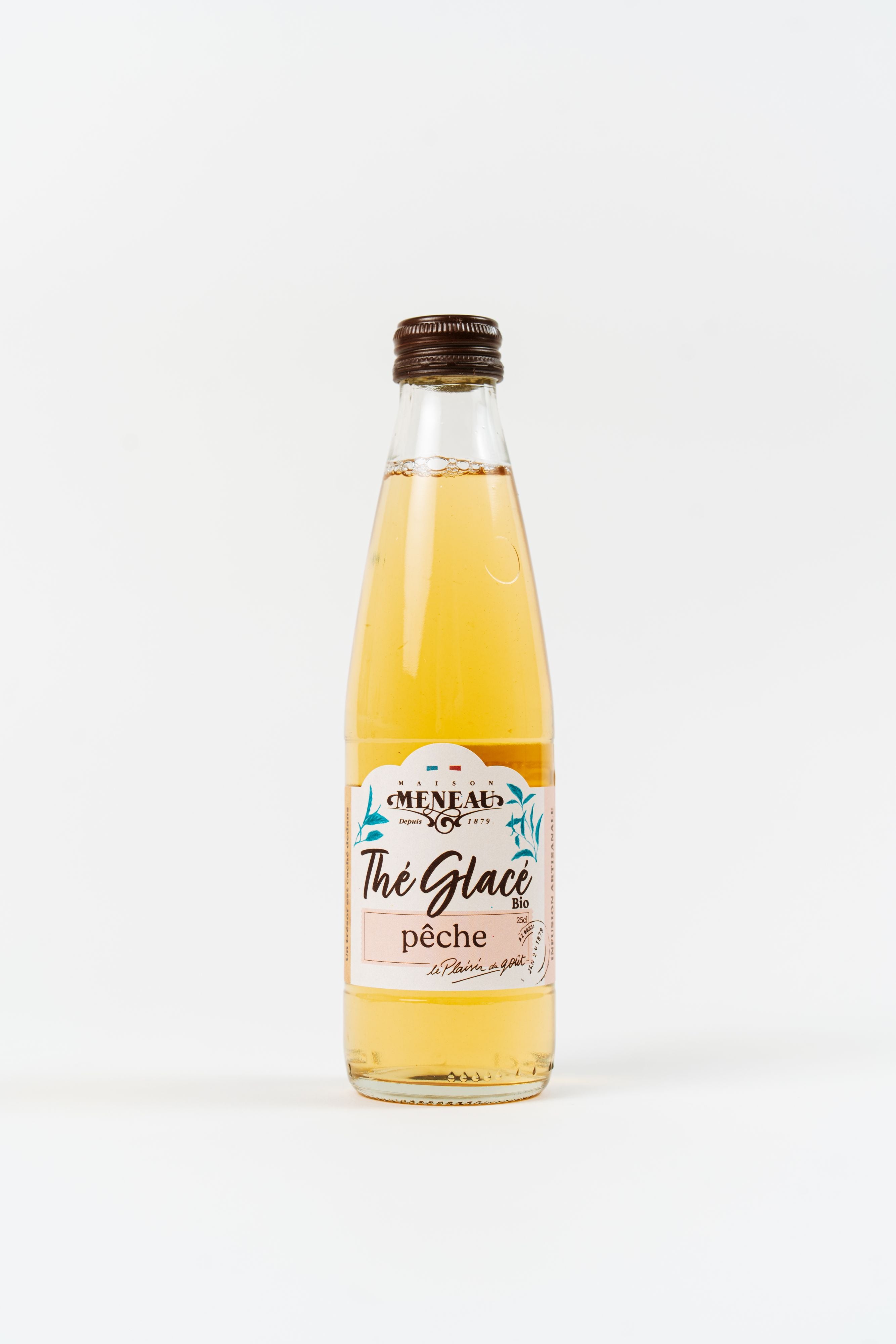 assortiment de boissons Maison Meneau avec thé glacé pêche et autres saveurs