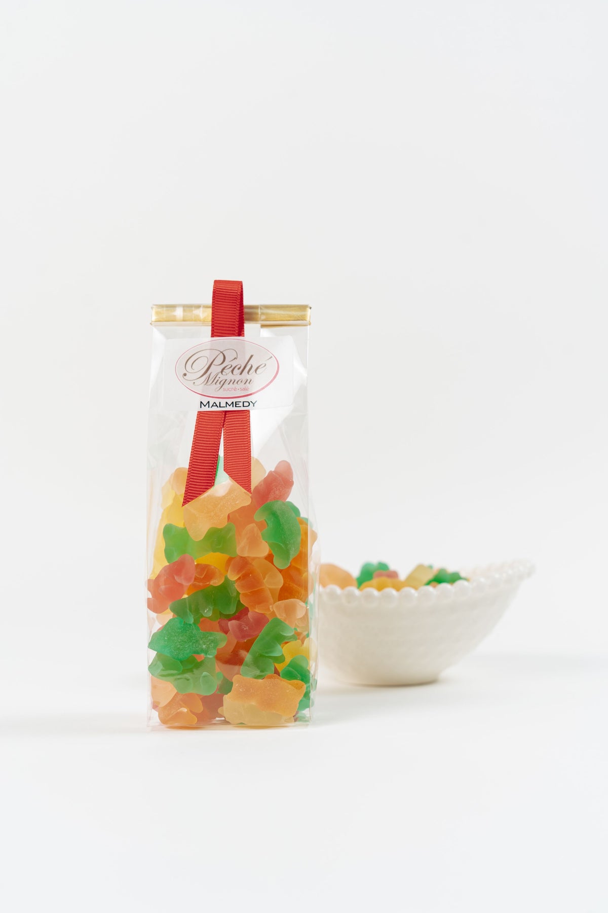 Oursons fruités artisanaux en sachet transparent Péché Mignon