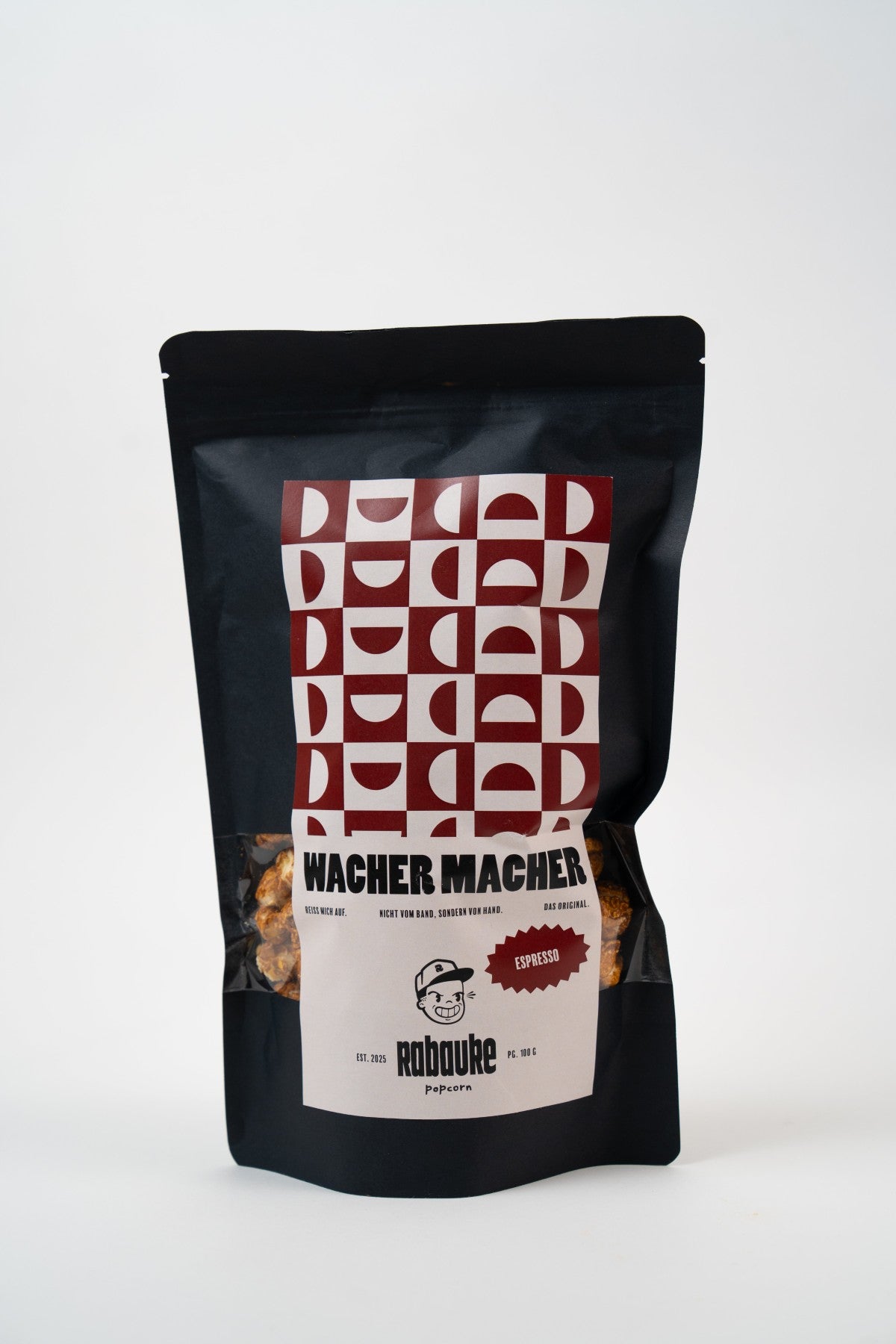 Popcorn artisanal au goût espresso, gourmand et croquant