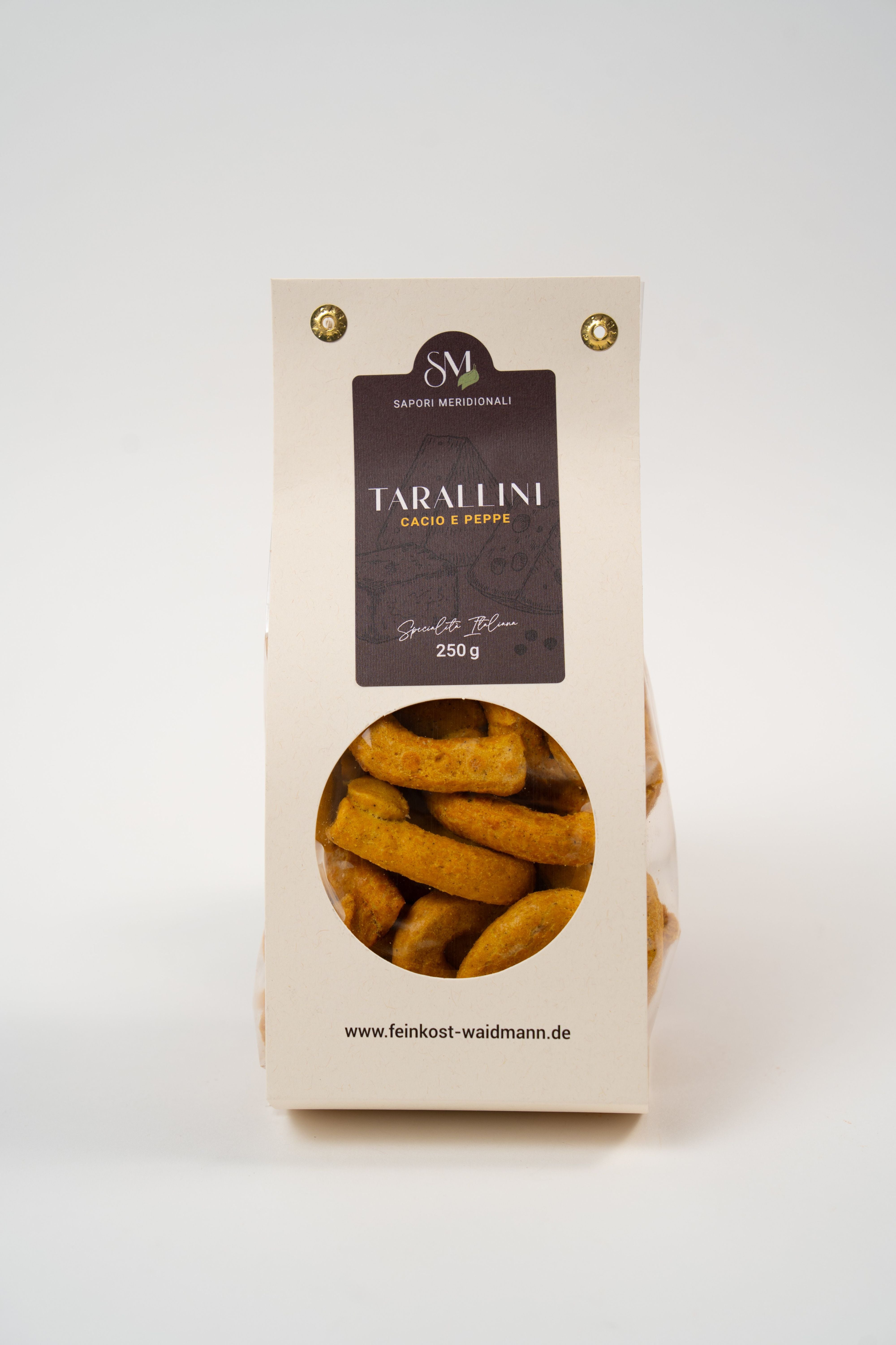 Tarallini Cacio e Pepe au fromage Pecorino et poivre noir