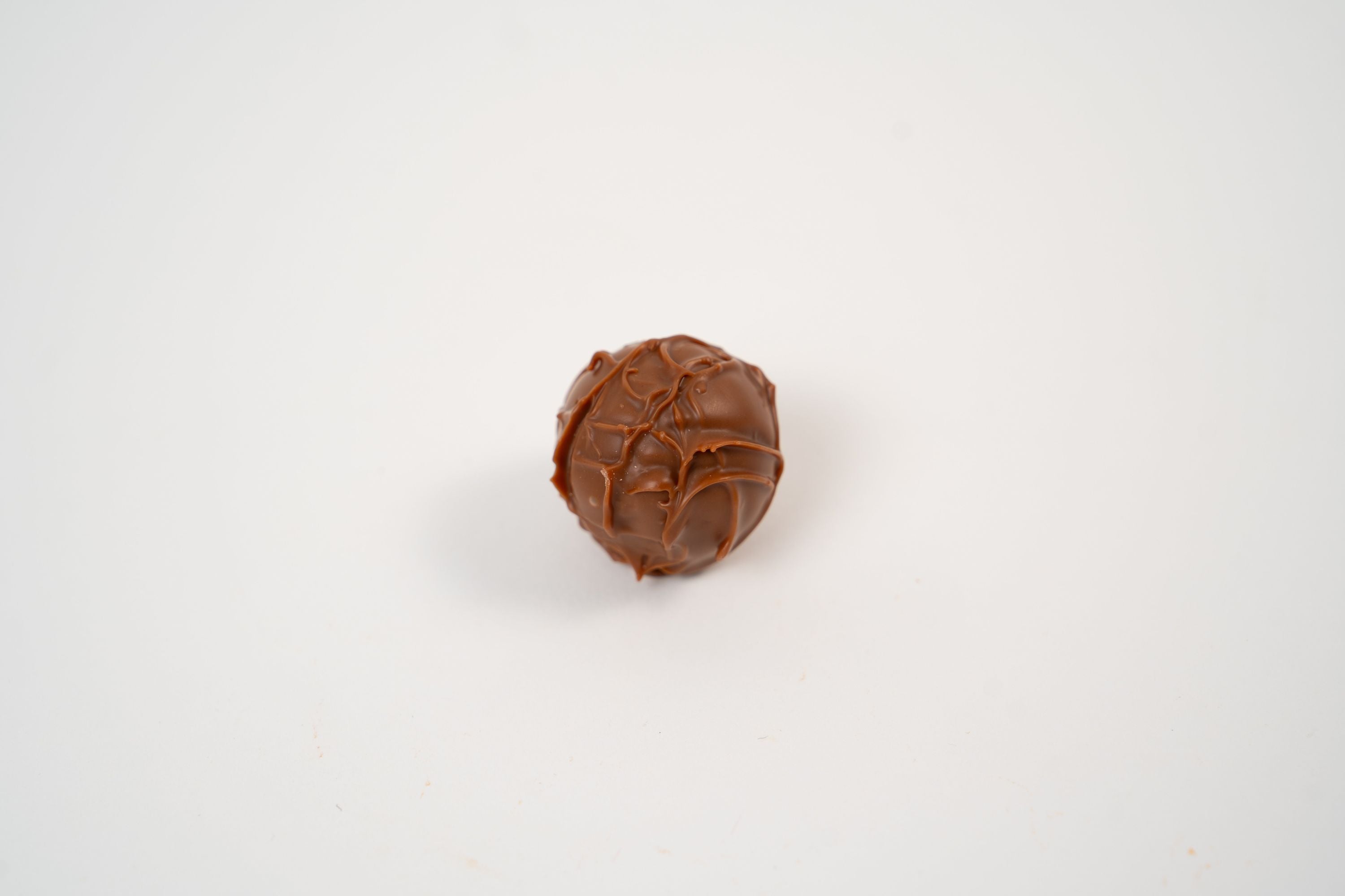 Vanilla cream truffle praline with smooth chocolate shell.